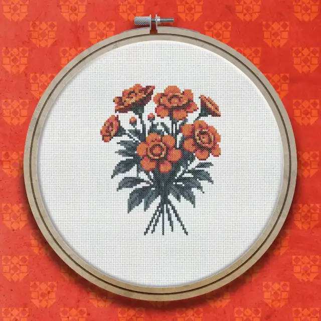 Bunch Of Flowers cross stitch pattern
