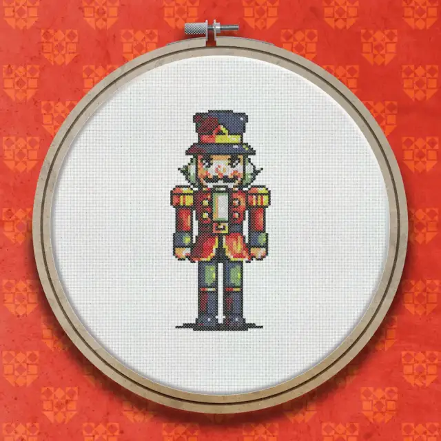 Nutcracker cross stitch pattern