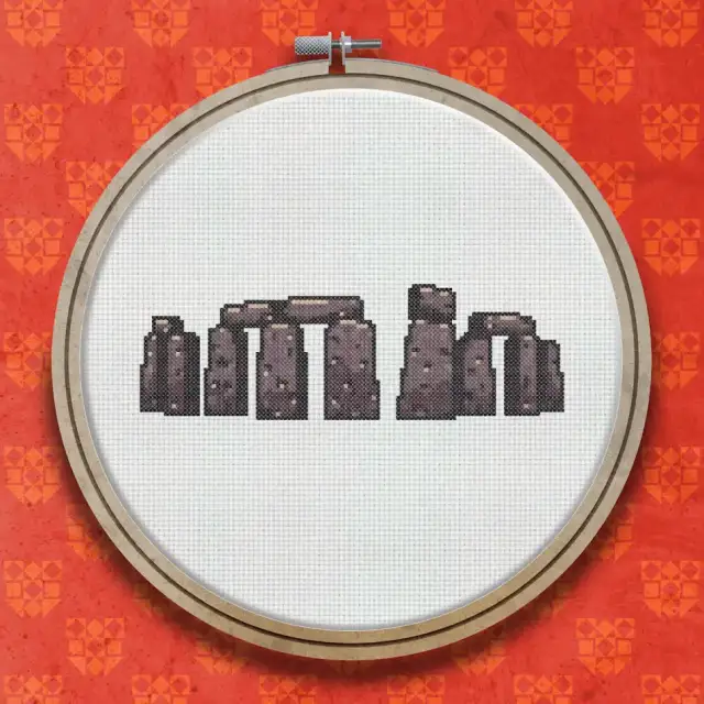 Stonehenge cross stitch pattern