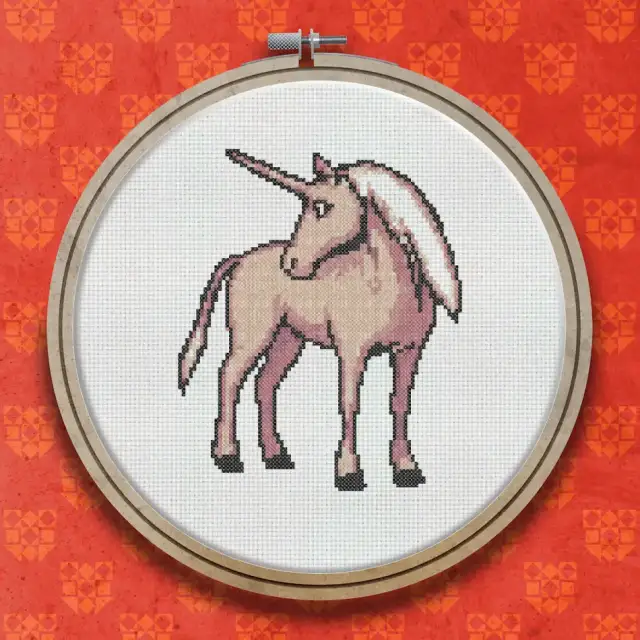 Unicorn cross stitch pattern
