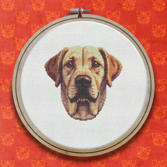 Labrador Dog cross stitch pattern