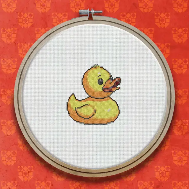 Rubber Duck cross stitch pattern