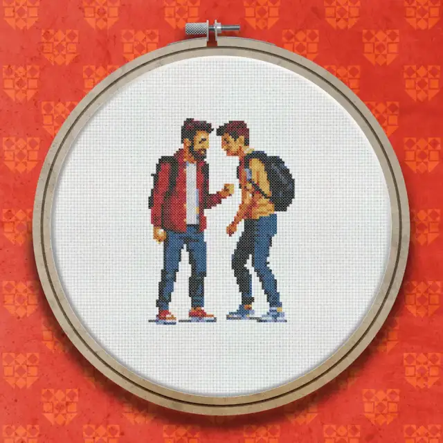 Happy Father's Day cross stitch pattern