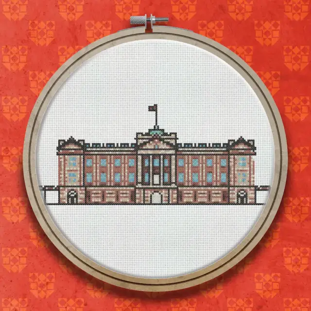 Buckingham Palace cross stitch pattern