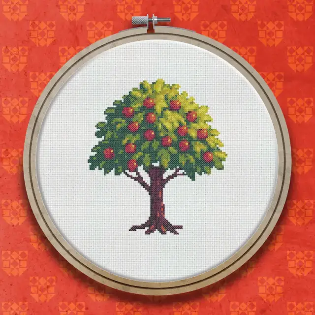 Apple Tree cross stitch pattern