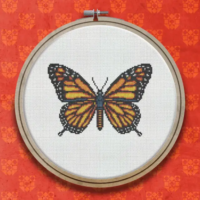 Butterfly cross stitch pattern
