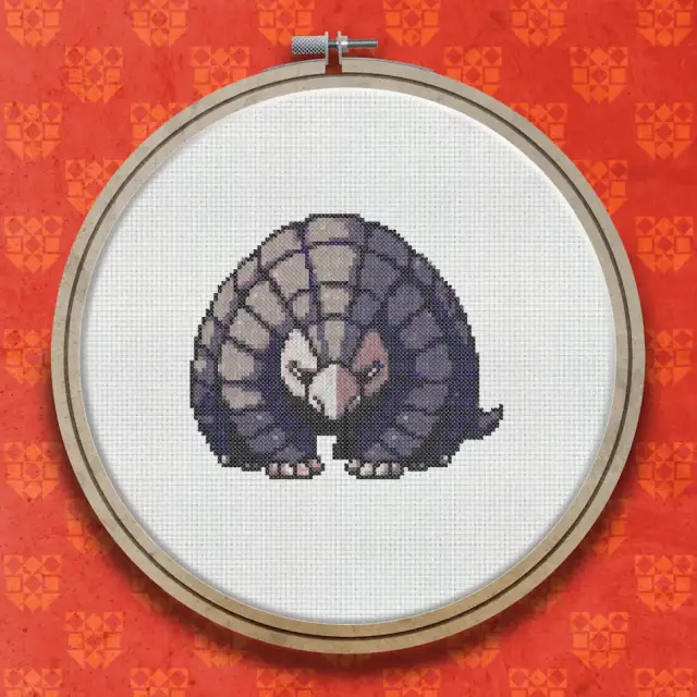 Pangolin cross stitch pattern