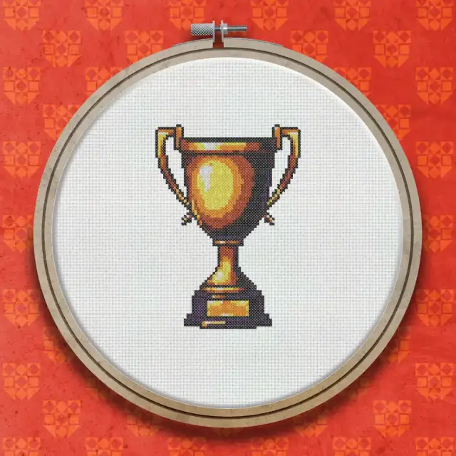Trophy cross stitch pattern