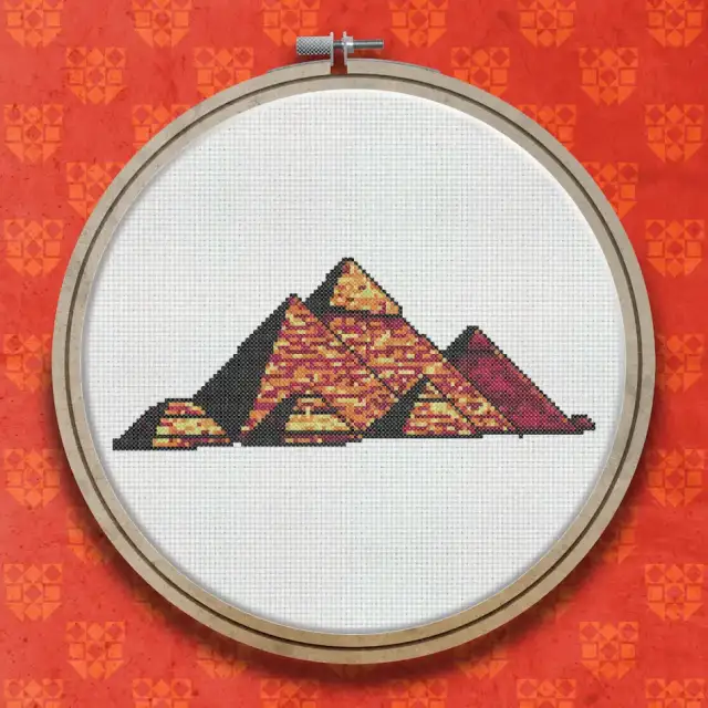Pyramids Of Giza cross stitch pattern