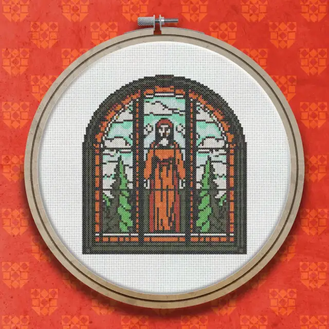Stained Glass Window cross stitch pattern