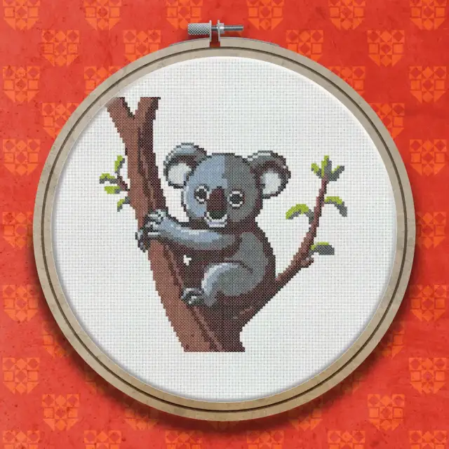 Koala Bear cross stitch pattern